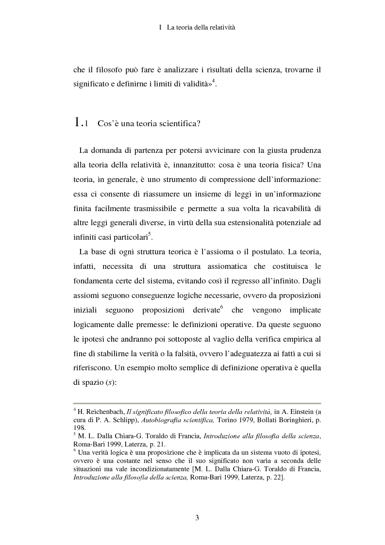 Anteprima della tesi: Epistemologia senza dogmi. Scienza e filosofia in A. Einstein, Pagina 6