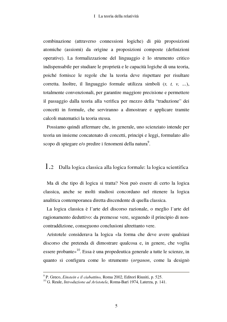 Anteprima della tesi: Epistemologia senza dogmi. Scienza e filosofia in A. Einstein, Pagina 8