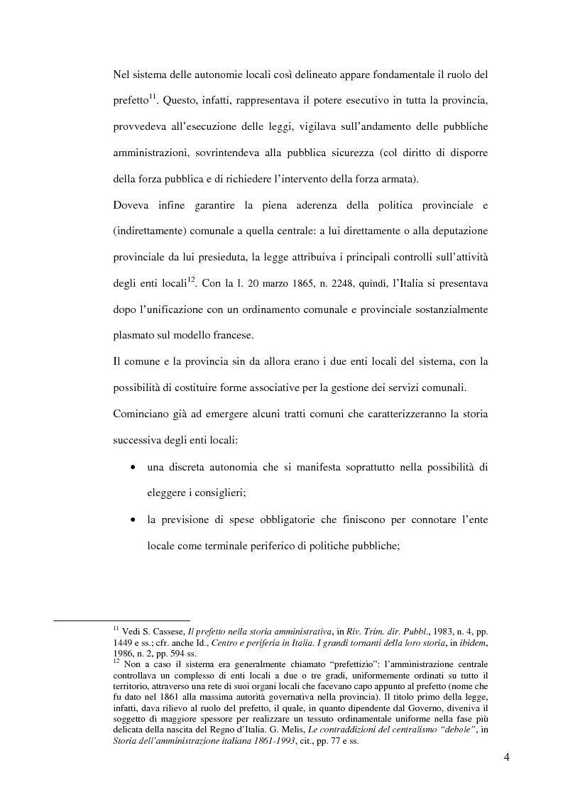 Anteprima della tesi: Associazionismo comunale e competitività territoriale. La gestione consortile dei servizi., Pagina 10