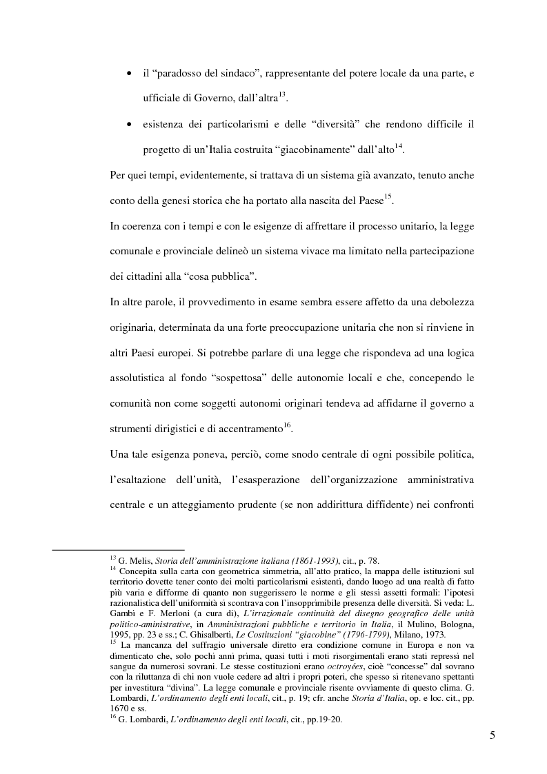 Anteprima della tesi: Associazionismo comunale e competitività territoriale. La gestione consortile dei servizi., Pagina 11