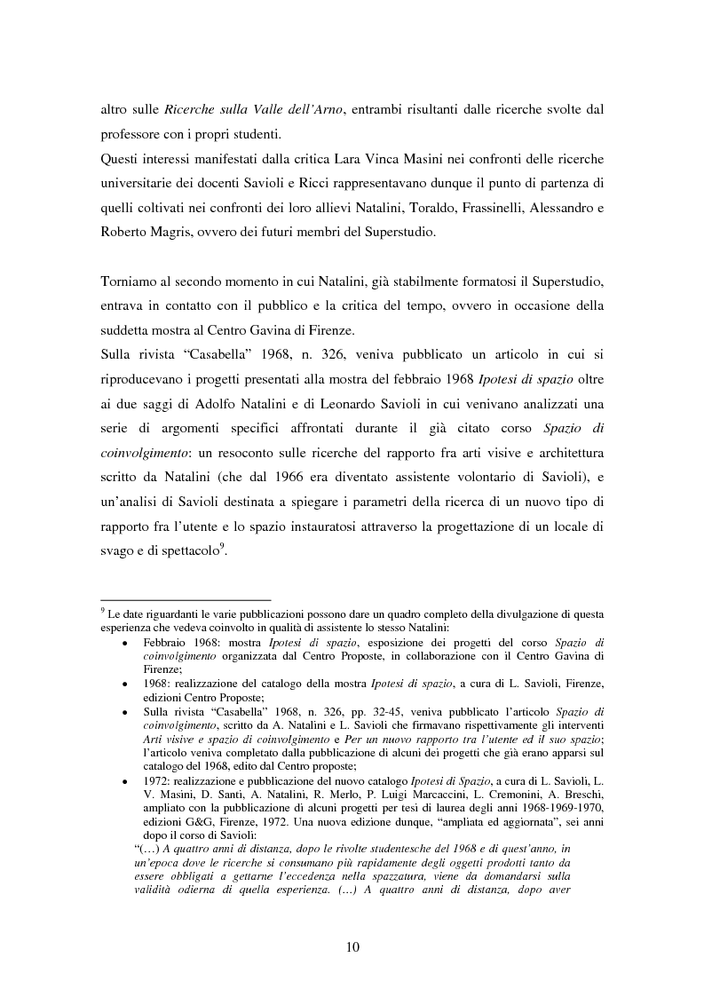 Anteprima della tesi: Superstudio - Progetti e pensieri 1966-1978, Pagina 10