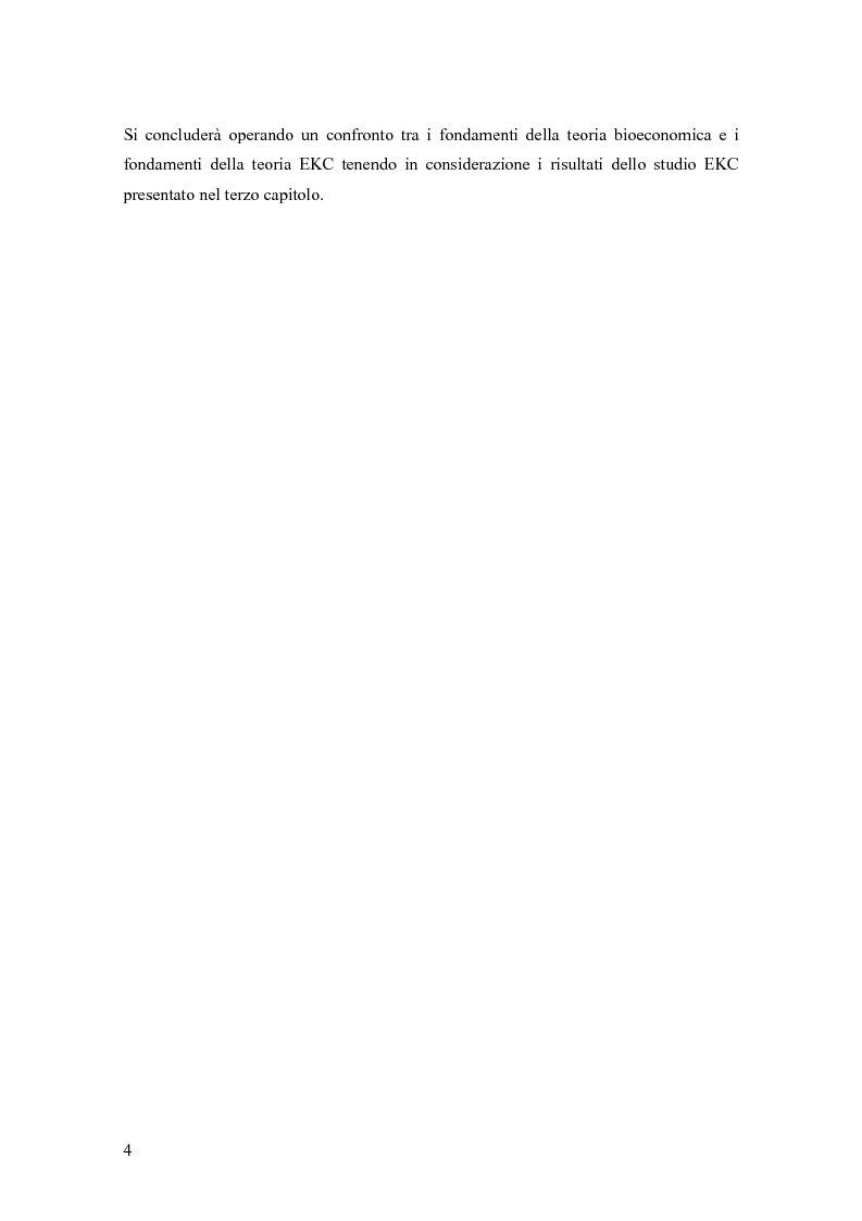 Anteprima della tesi: Teoria bioeconomica e curva di Kuznets ambientale: i flussi di materiale nell'economia statunitense, Pagina 4