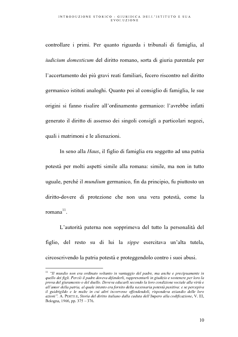 Anteprima della tesi: L'abuso della potestà genitoriale, Pagina 10