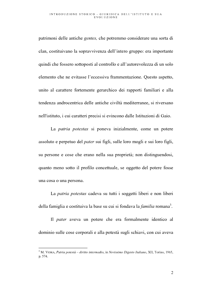 Anteprima della tesi: L'abuso della potestà genitoriale, Pagina 2