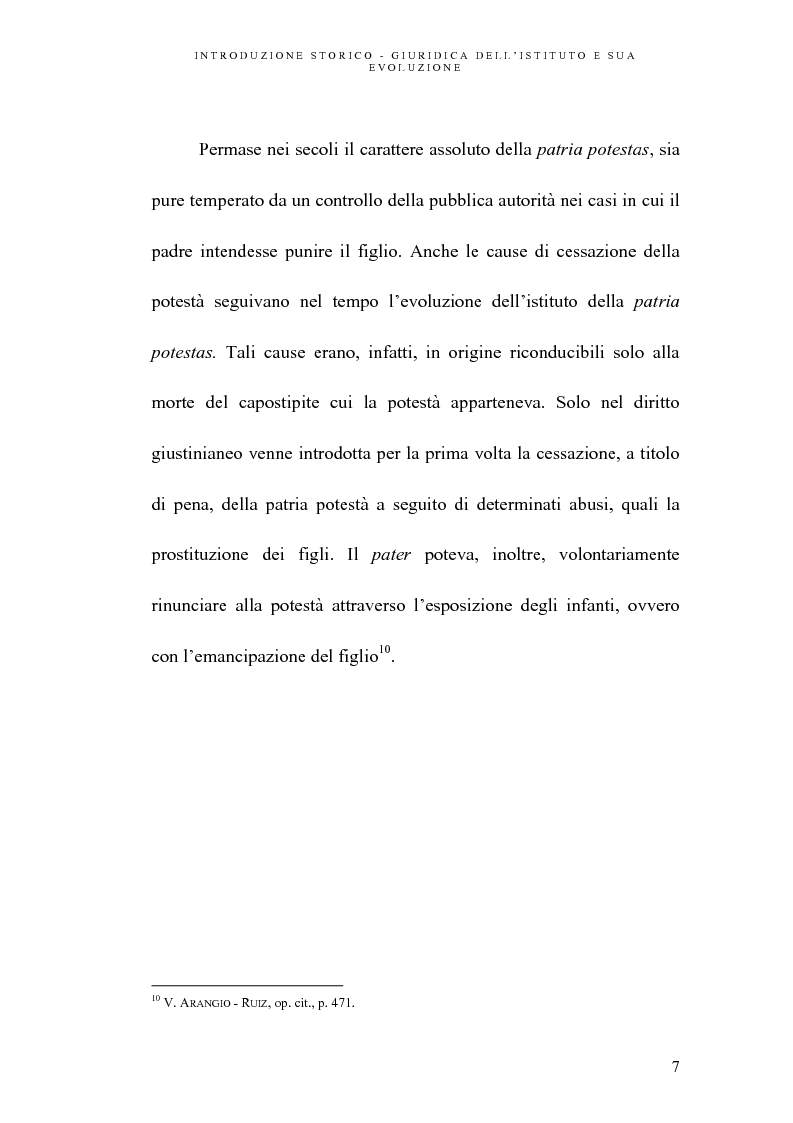 Anteprima della tesi: L'abuso della potestà genitoriale, Pagina 7
