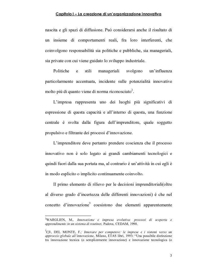 Anteprima della tesi: Strategie innovative e metodologie di appropriazione di una innovazione, Pagina 6