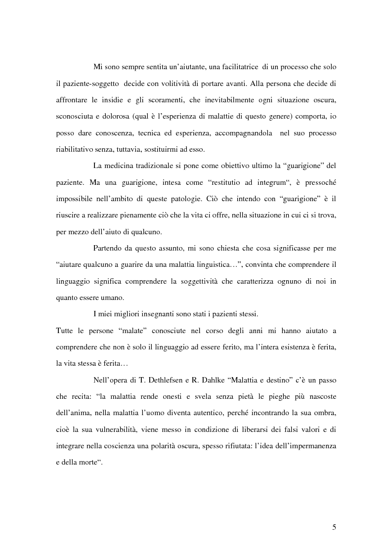 Anteprima della tesi: Counselling e relazione d'aiuto in logopedia: applicazione nell'ambito della terapia con un Traumatizzato Cranio Encefalico, Pagina 2