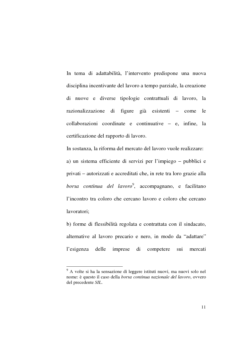 Anteprima della tesi: Il Contratto di Lavoro Intermittente, Pagina 9