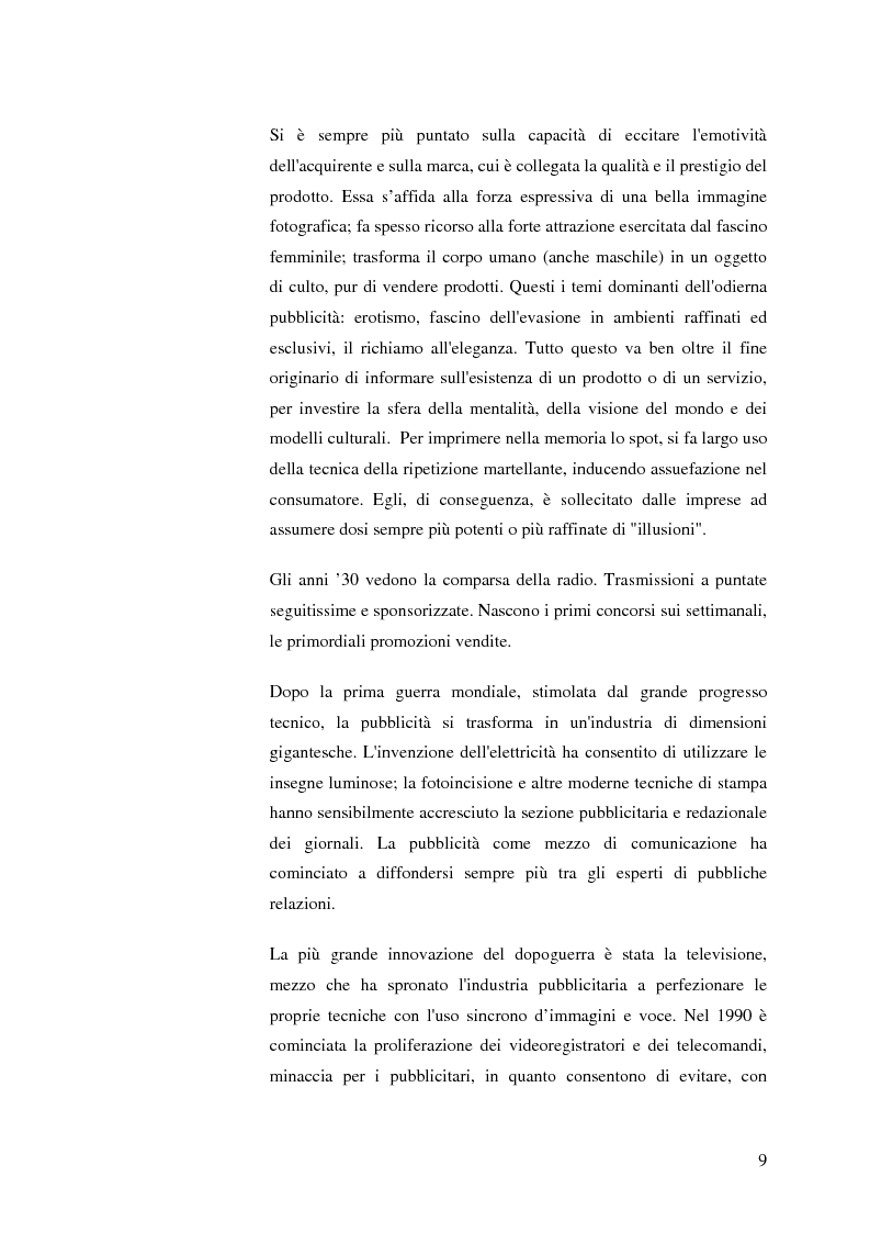 Anteprima della tesi: La pubblicità mitica, Pagina 6