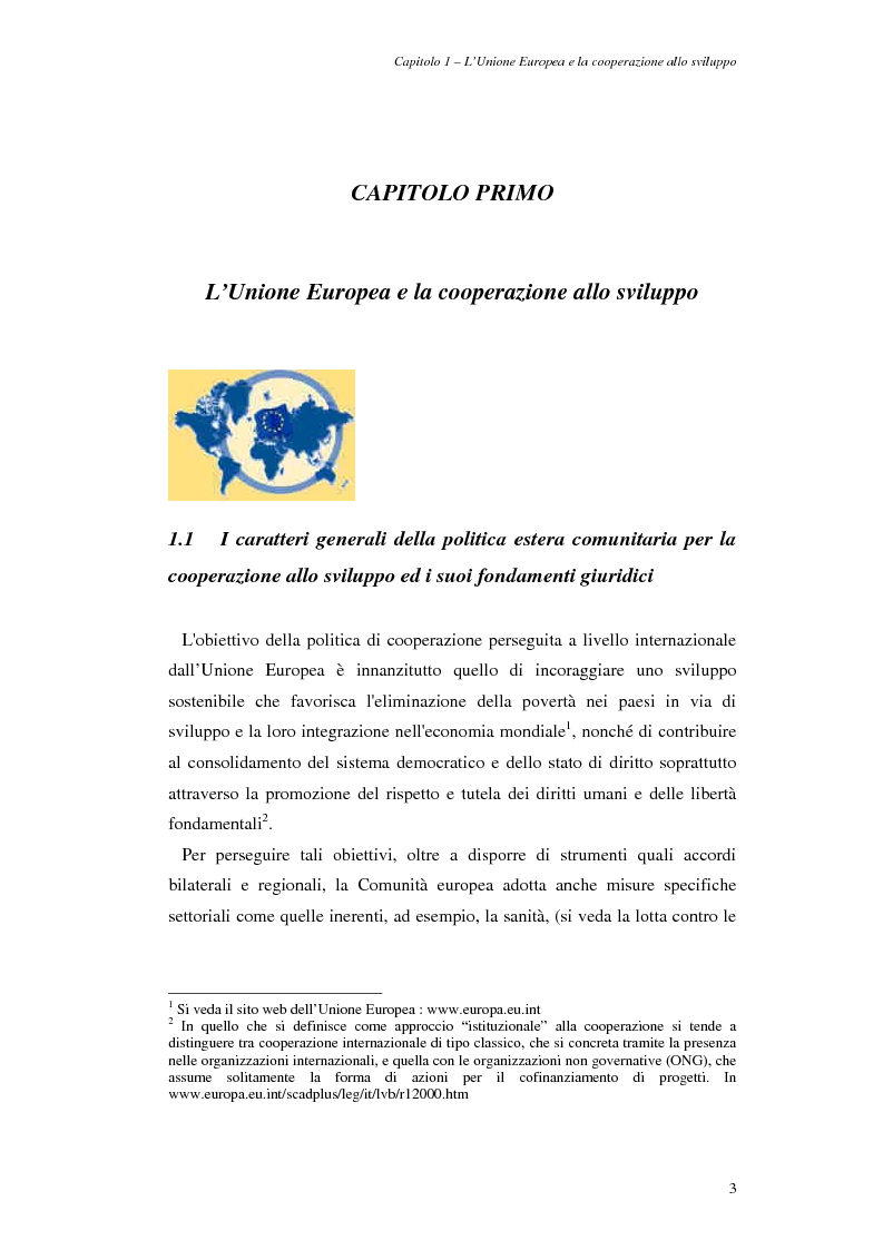 Anteprima della tesi: La cooperazione allo sviluppo dell'Unione europea con l'Asia, Pagina 3