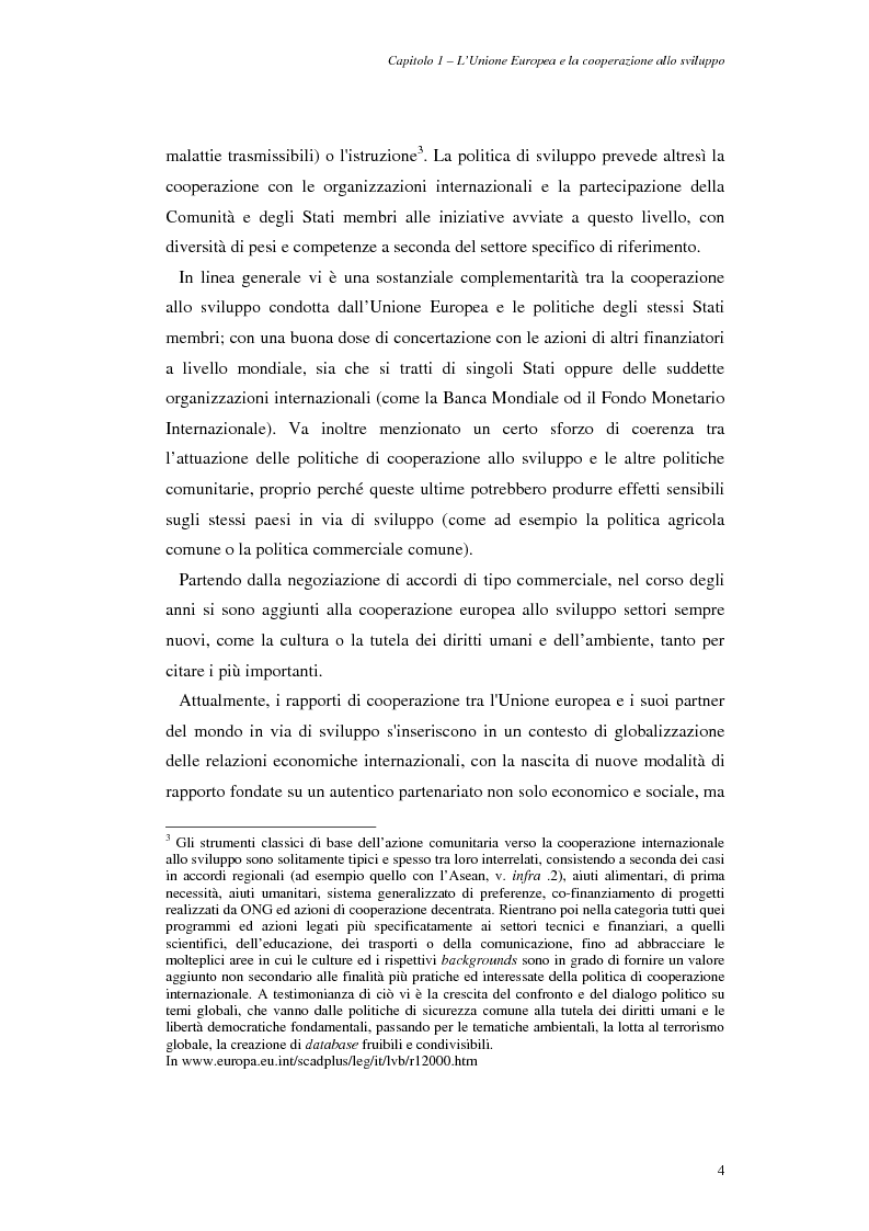 Anteprima della tesi: La cooperazione allo sviluppo dell'Unione europea con l'Asia, Pagina 4