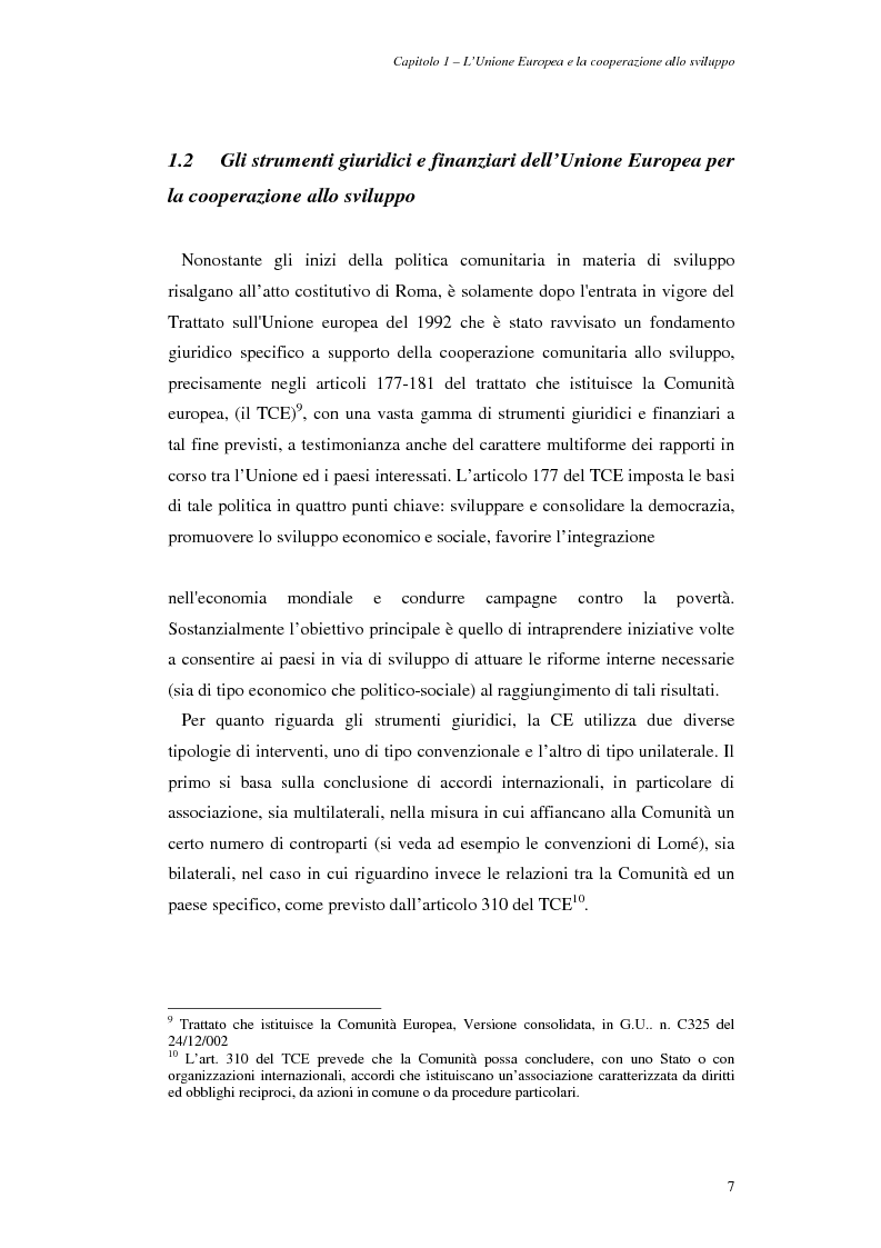 Anteprima della tesi: La cooperazione allo sviluppo dell'Unione europea con l'Asia, Pagina 7