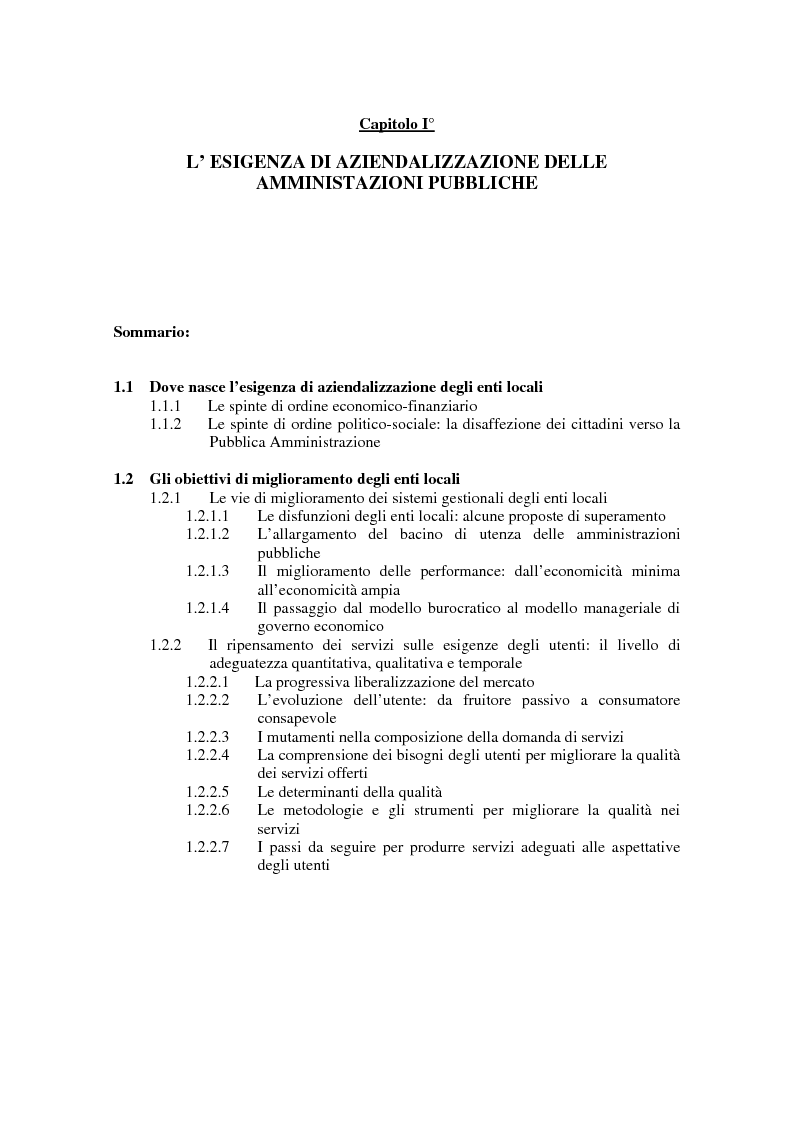 Anteprima della tesi: La certificazione di qualità negli Enti Locali: l'esperienza d'avanguardia della Provincia di Ferrara, Pagina 4