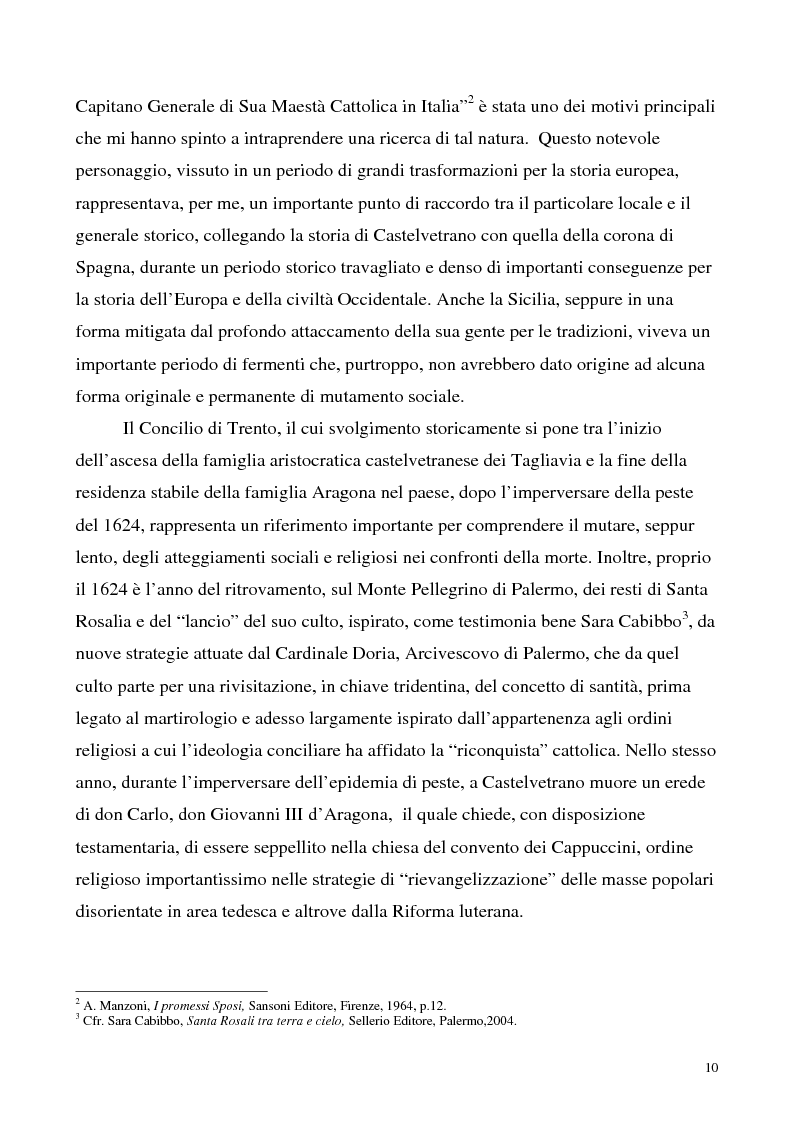 Anteprima della tesi: La luce nella tomba. Fede, ideologie e strategie di fronte alla morte nella Castelvetrano di sec. XVI e XVII, Pagina 5
