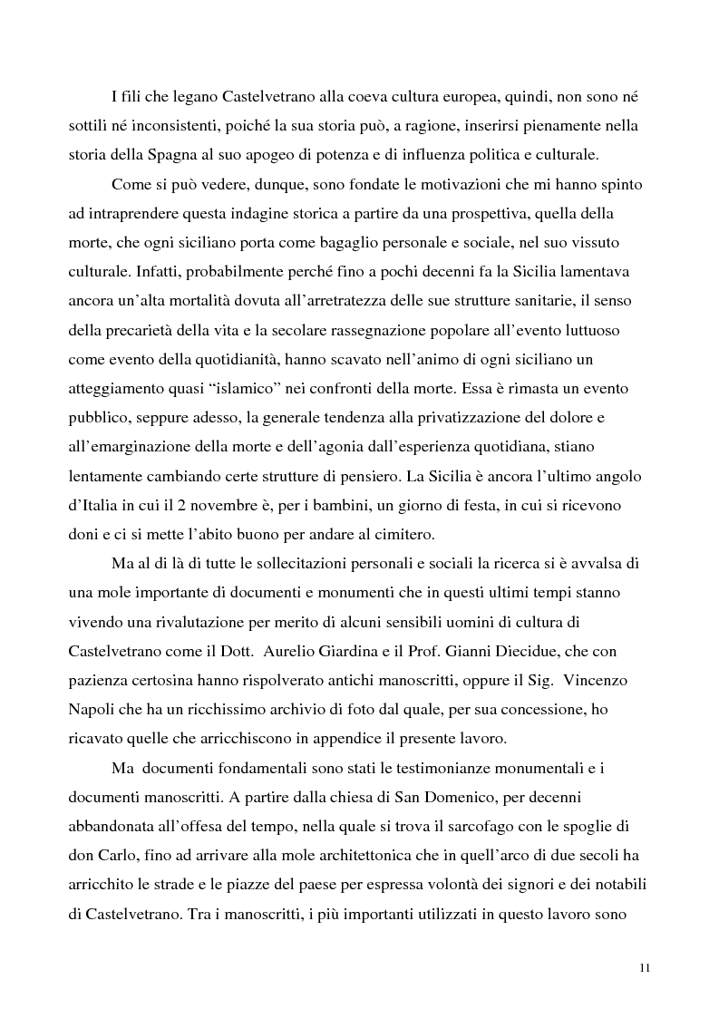 Anteprima della tesi: La luce nella tomba. Fede, ideologie e strategie di fronte alla morte nella Castelvetrano di sec. XVI e XVII, Pagina 6