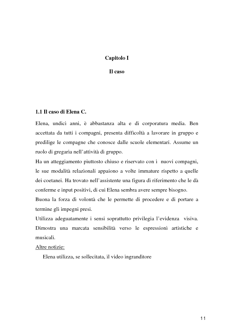 Anteprima della tesi: Tecnologie per un alunno ipovedente nella scuola dell’obbligo, Pagina 6