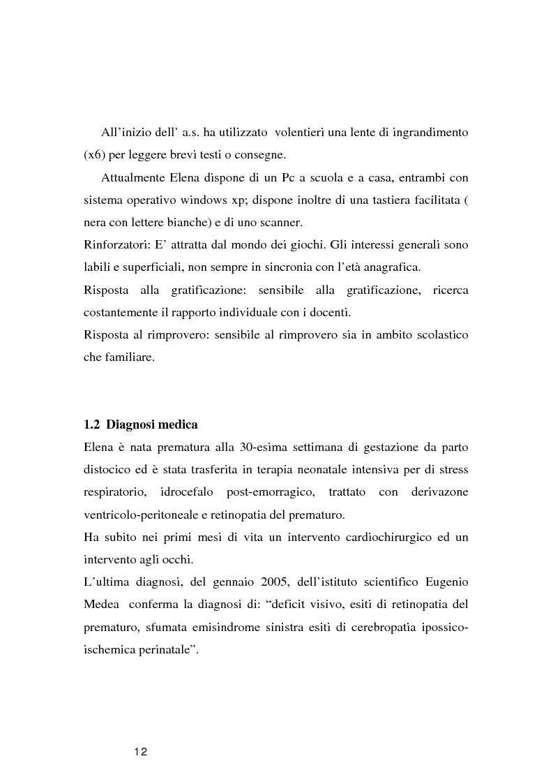 Anteprima della tesi: Tecnologie per un alunno ipovedente nella scuola dell’obbligo, Pagina 7