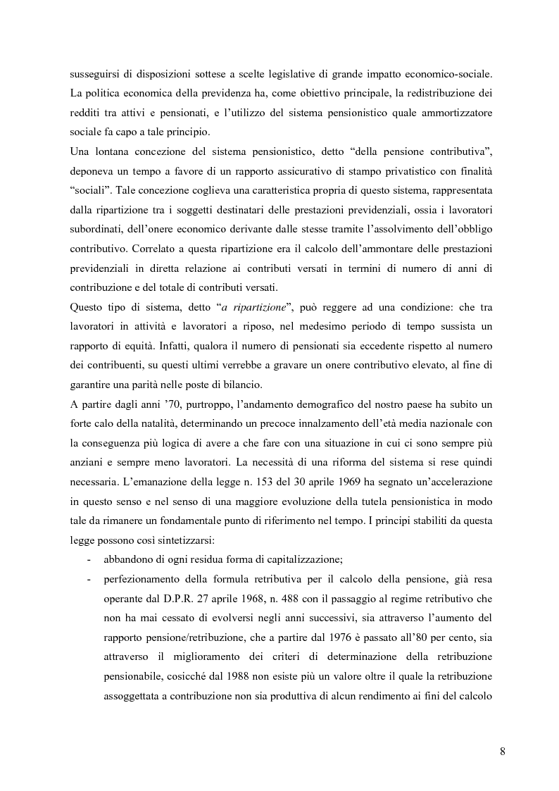 Anteprima della tesi: Effetti della variazione dei tassi di rendimento sull'equilibrio finanziario di un fondo pensione a prestazioni definite, Pagina 4