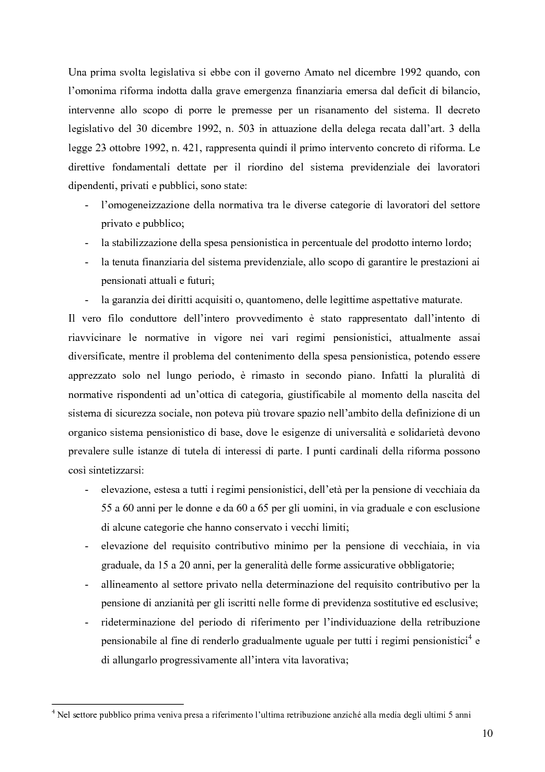 Anteprima della tesi: Effetti della variazione dei tassi di rendimento sull'equilibrio finanziario di un fondo pensione a prestazioni definite, Pagina 6