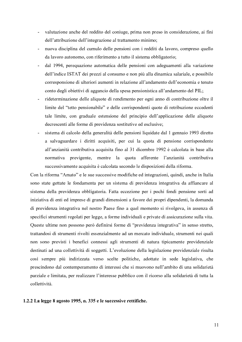 Anteprima della tesi: Effetti della variazione dei tassi di rendimento sull'equilibrio finanziario di un fondo pensione a prestazioni definite, Pagina 7