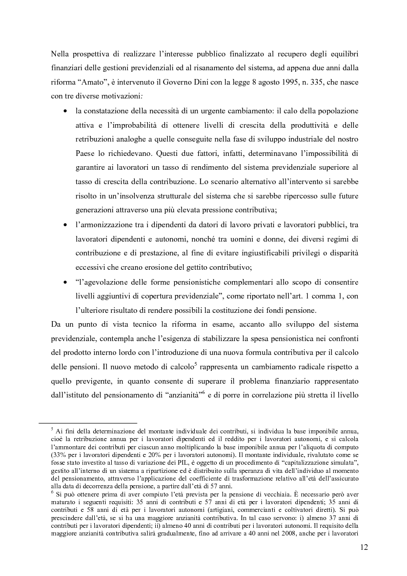 Anteprima della tesi: Effetti della variazione dei tassi di rendimento sull'equilibrio finanziario di un fondo pensione a prestazioni definite, Pagina 8