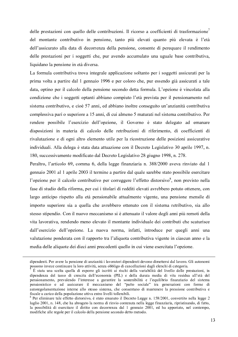 Anteprima della tesi: Effetti della variazione dei tassi di rendimento sull'equilibrio finanziario di un fondo pensione a prestazioni definite, Pagina 9