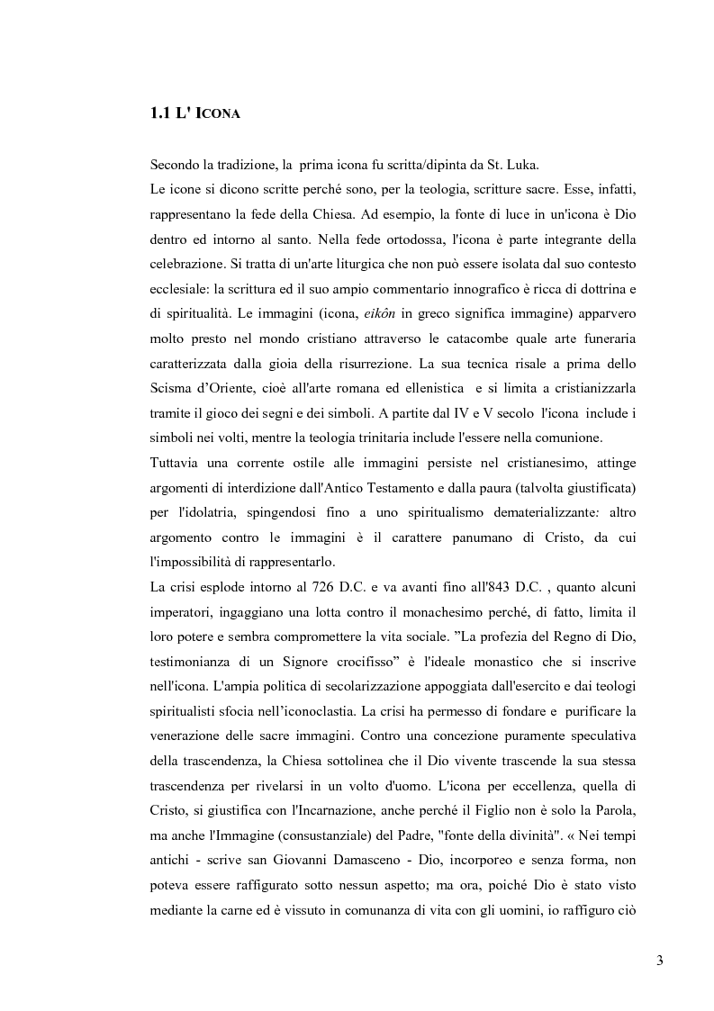 Anteprima della tesi: Le Icone Bizantine, Pagina 3