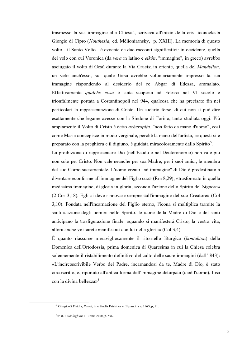 Anteprima della tesi: Le Icone Bizantine, Pagina 5