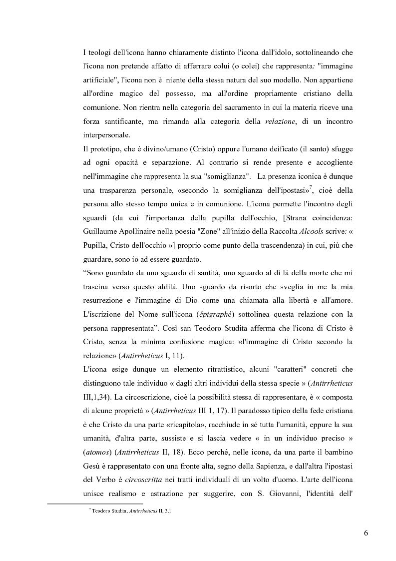 Anteprima della tesi: Le Icone Bizantine, Pagina 6
