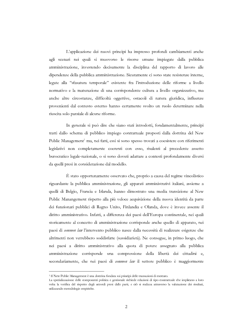 Anteprima della tesi: La valutazione delle risorse umane negli enti locali: il caso del Comune di Siena, Pagina 2