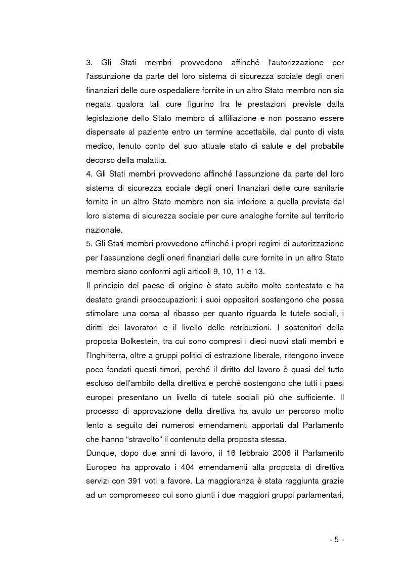 Anteprima della tesi: La libera circolazione dei pazienti nell'Unione Europea, Pagina 4