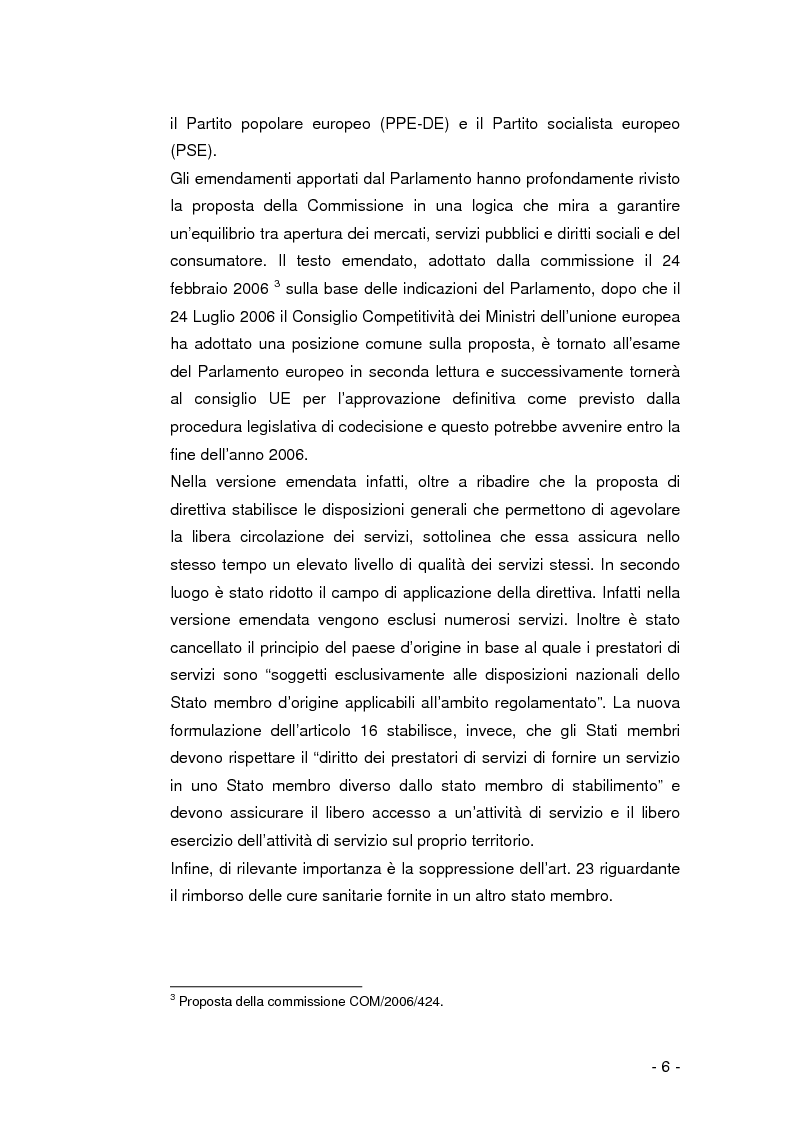 Anteprima della tesi: La libera circolazione dei pazienti nell'Unione Europea, Pagina 5