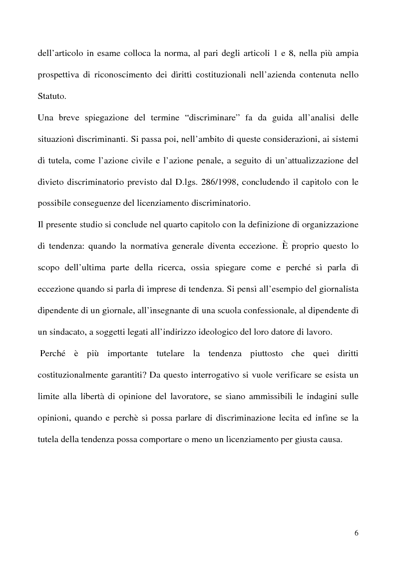 Anteprima della tesi: Libertà di opinione del lavoratore, Pagina 3