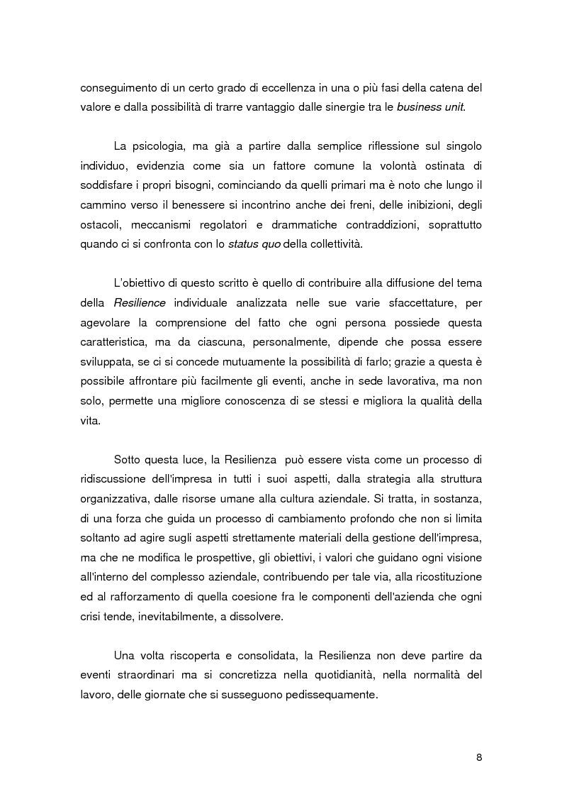 Anteprima della tesi: Resilience individuale e contesto organizzativo: il caso Oracle, Pagina 2