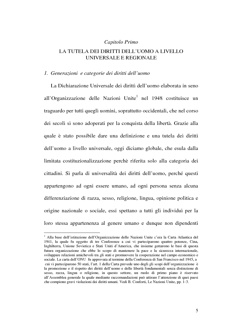 Anteprima della tesi: I diritti dell'uomo nei paesi arabo islamici, Pagina 5
