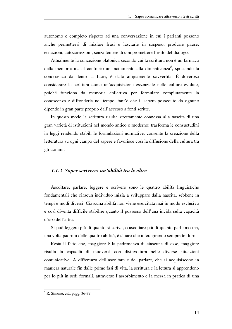 Anteprima della tesi: Questione di stile. Scrivere per capire e farsi capire all'interno della Pubblica Amministrazione, Pagina 10