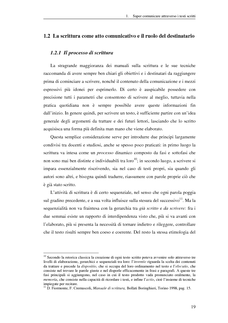 Anteprima della tesi: Questione di stile. Scrivere per capire e farsi capire all'interno della Pubblica Amministrazione, Pagina 15