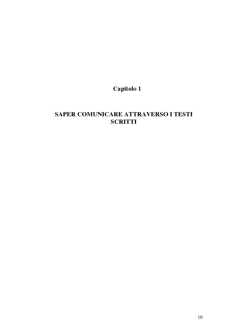 Anteprima della tesi: Questione di stile. Scrivere per capire e farsi capire all'interno della Pubblica Amministrazione, Pagina 6