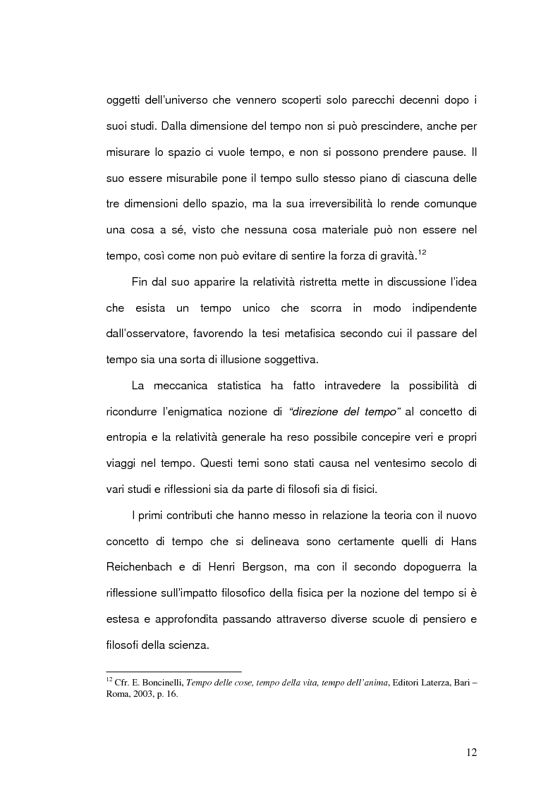Anteprima della tesi: Il Concetto di tempo nella Teoria della Relatività di Einstein e le sue conseguenze filosofiche, Pagina 12