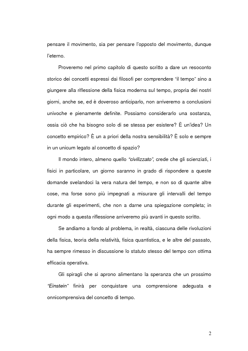 Anteprima della tesi: Il Concetto di tempo nella Teoria della Relatività di Einstein e le sue conseguenze filosofiche, Pagina 2