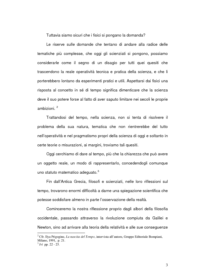 Anteprima della tesi: Il Concetto di tempo nella Teoria della Relatività di Einstein e le sue conseguenze filosofiche, Pagina 3