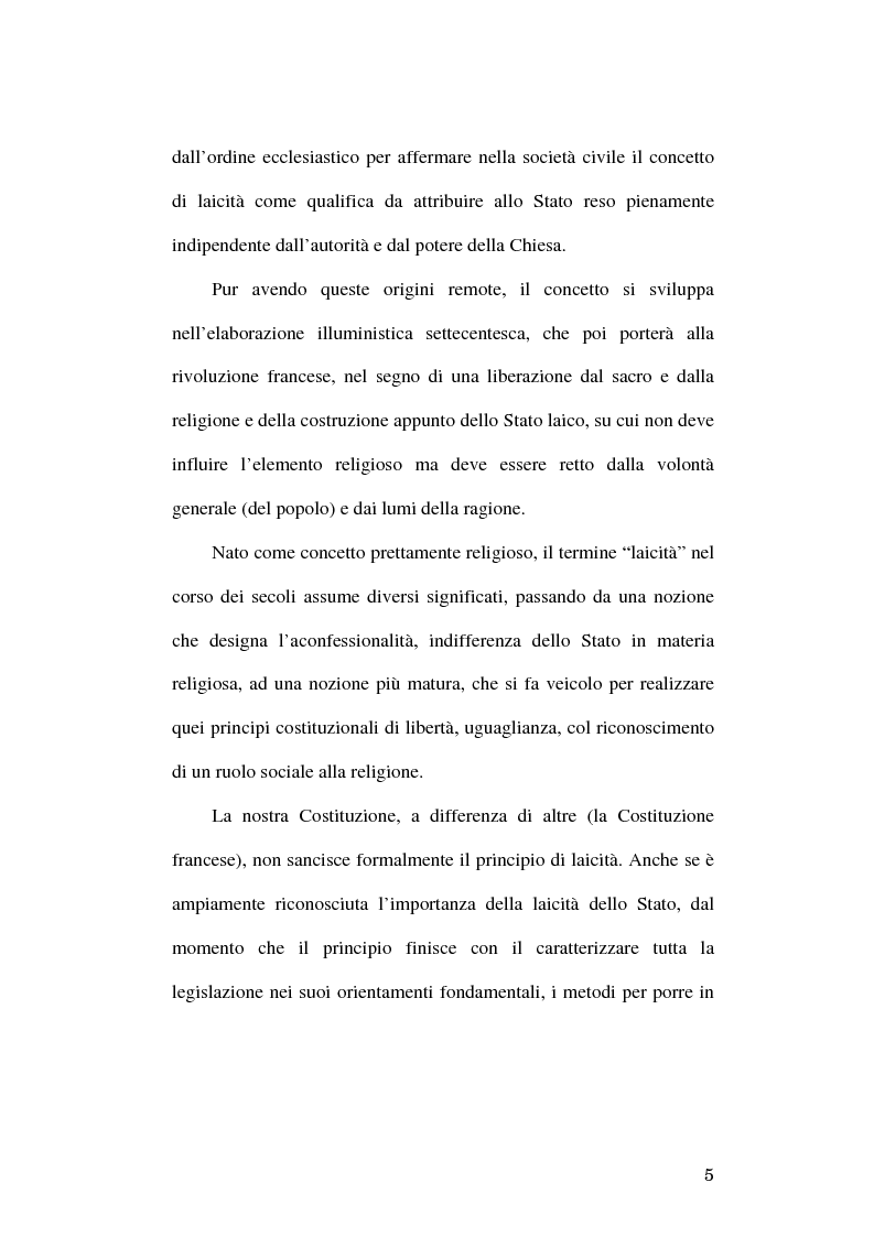 Anteprima della tesi: Simboli religiosi: esposizione del crocifisso alla luce della recente giurisprudenza, Pagina 3