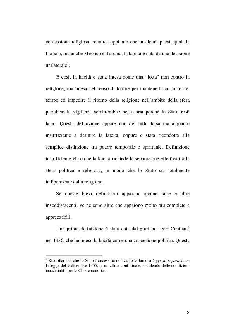 Anteprima della tesi: Simboli religiosi: esposizione del crocifisso alla luce della recente giurisprudenza, Pagina 6