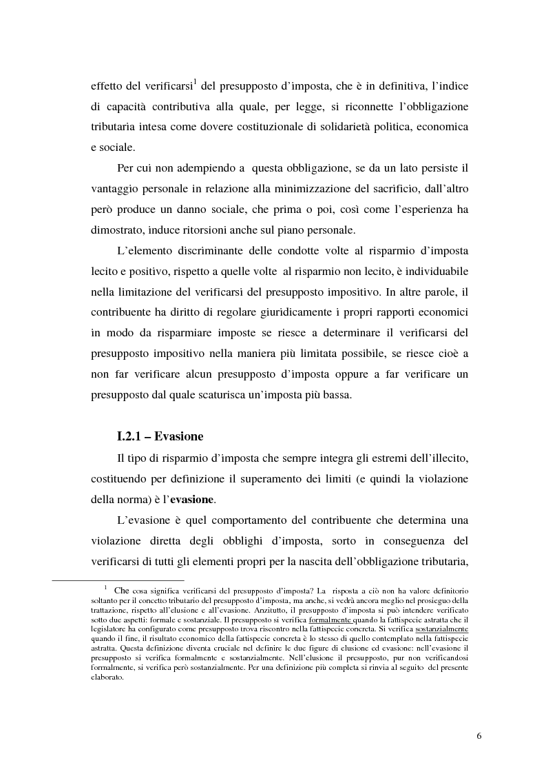 Anteprima della tesi: La normativa tributaria antielusione (art. 37 - bis D.P.R. 600/1973) con particolare riferimento alla scissione di società, Pagina 4