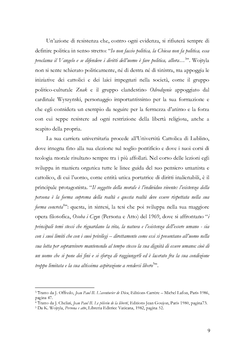 Anteprima della tesi: L'ultima battaglia di Giovanni Paolo II. Il Vaticano e i suoi rappresentanti nei giorni convulsi della guerra contro l'Iraq; le relazioni internazionali della Santa Sede negli articoli e negli editoriali dei maggiori giornali italiani, Pagina 6
