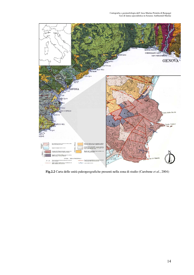 Anteprima della tesi: Cartografia e geomorfologia dei fondali dell’Area Marina Protetta di Bergeggi (SV)., Pagina 10