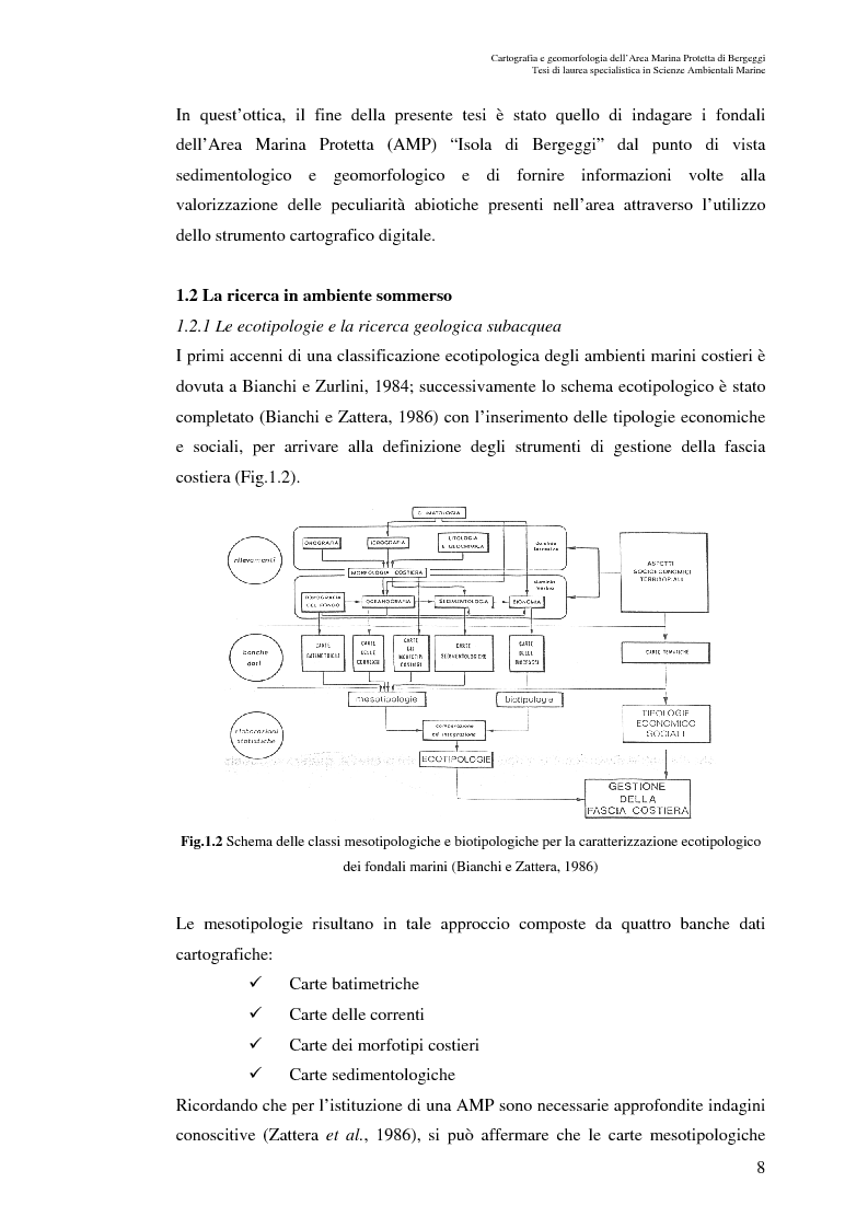 Anteprima della tesi: Cartografia e geomorfologia dei fondali dell’Area Marina Protetta di Bergeggi (SV)., Pagina 4
