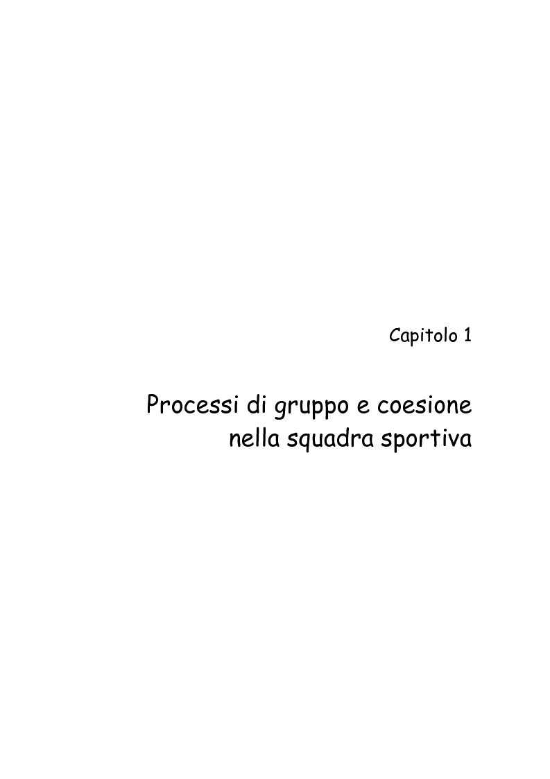 Anteprima della tesi: L'incidenza delle dinamiche di gruppo nei fattori determinanti la prestazione sportiva, Pagina 3