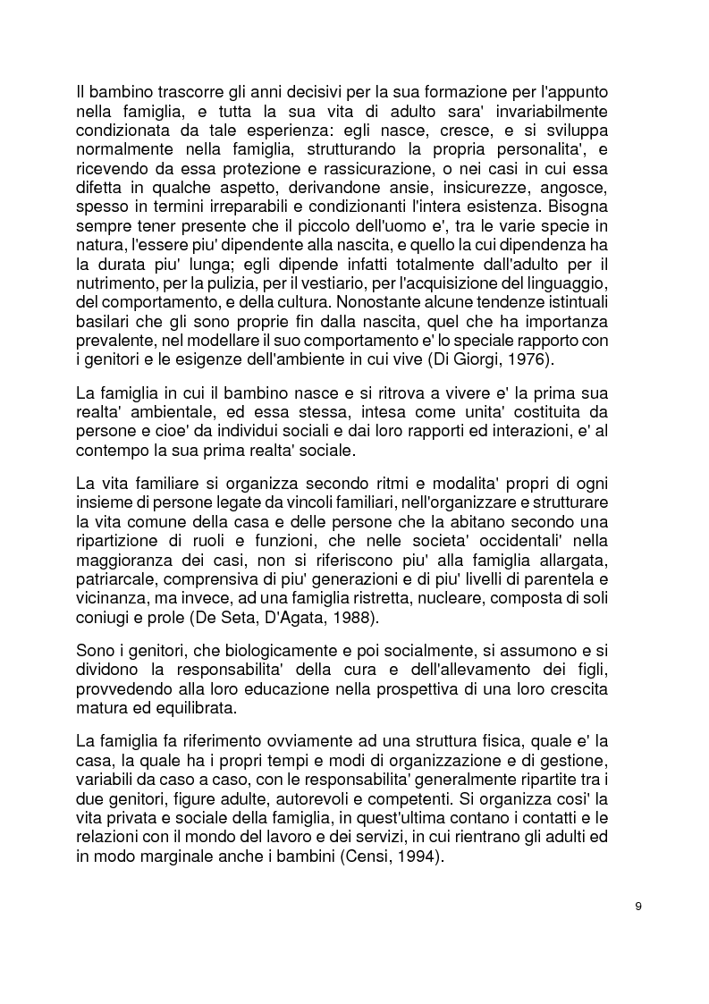 Anteprima della tesi: Modelli familiari di riferimento nei libri di testo per la scuola elementare, Pagina 5