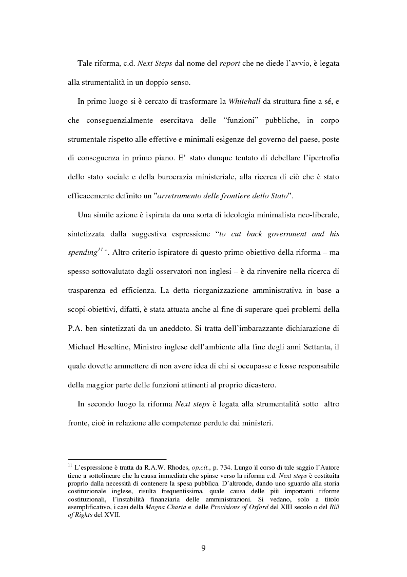 Anteprima della tesi: Le agenzie amministrative europee e nazionali: un fenomeno di strumentalità nell'organizzazione dei pubblici poteri, Pagina 7